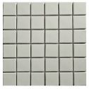 GTS Pure White Unglazed Porcelain 2" Square Mosaic Tile, 12" x 12"