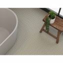 GTS Classic Taupe Unglazed Porcelain 1" Hexagon Mosaic Tile, 12" x 12"