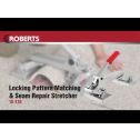Roberts 10-128 Locking Pattern Matching & Seam Repair Stretcher