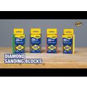 QEP Diamond Sanding Blocks - 60, 120, 200, and 400 Grit
