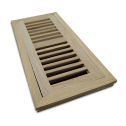 MBS Signature 4" x 12" White Oak Flush Mount Floor Vent w/Damper