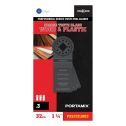 Portamix Starlock 1 1/4" Coarse Tooth Multi-Tool Blade (3 Pack)