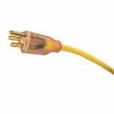 USW 74025 12/3 25 ft. SJTW Yellow Outdoor Lighted Extension Cord