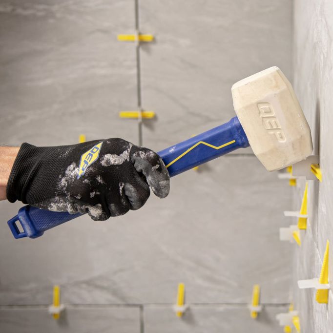 QEP 61625 16 oz. Pro Rubber Floor Mallet with 11.5" Plastic Handle