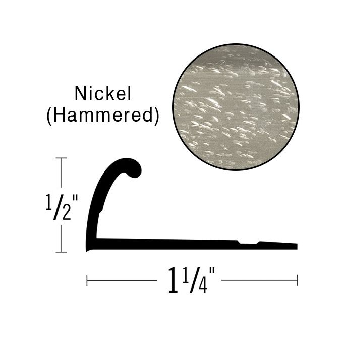Futura 1/2" Nickel Pinless Tapdown Metal, 12' Length