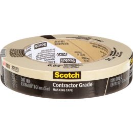 3M .94" x 60.1yd (24mm) Scotch Contractor Grade Masking Tape