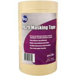 IPG PG29 1" x 60Yd Premium Grade Low Tack Masking Tape (Bulk)