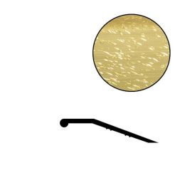 Futura 1" Satin Brass Binder Bar, 12' Length