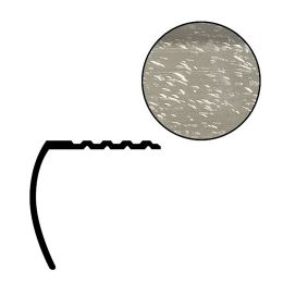 Futura 1-1/16" Nickel Aluminum Stair Nosing, 12' Length