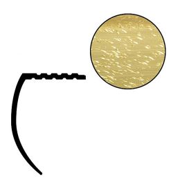 Futura 2" Satin Brass Deluxe Aluminum Stair Nosing, 12' Length featured product image