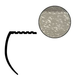 Futura 2" Nickel Deluxe Aluminum Stair Nosing, 12' Length featured product image