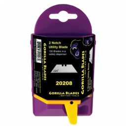 Better Tools 20208 HD 2-Notch Utility Blades (100 Pack)