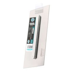 BIHUI Switch System Square Notch Carpet Adhesive Trowel, 4-Sided, Parallelogram, 1/16"