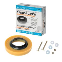 Black Swan 04430 Flange & Gasket w/Brass Plated Bolt Kit