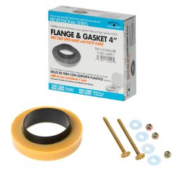 Black Swan 04546 4" Flange & Gasket w/Brass Bolt Kit