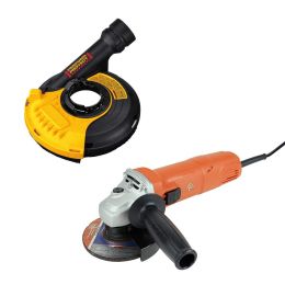 Fein WSG-7 4-1/2" Angle Grinder + DeWalt DWE46152 Dust Shroud Combo