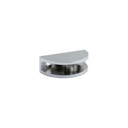 GTS 1 Pair Of Polished Stainless Steel Glass Corner Shelf Bracket
