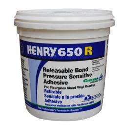 Henry 650 R Releasable Bond Pressure Sensitive Adhesive, Gallon