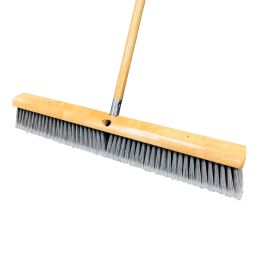 Magnolia Brush 3724 24" Flagged Plastic Floor Broom w/Handle (12 Pack) featured product image