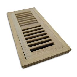 MBS Signature 4" x 12" White Oak Flush Mount Floor Vent w/Damper featured product image