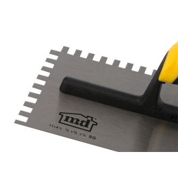 M-D 49112 1/4" x 3/8" x 1/4" Sq. Notch Trowel