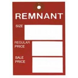 National #40 Red Remnant Tags (Pkg of 100)