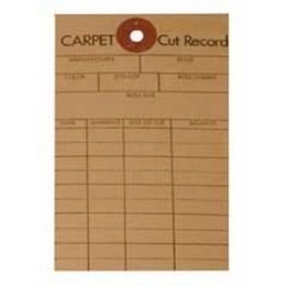 National #41 Carpet Cut Record Tags (Pkg of 100)
