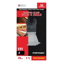 Portamix Universal 1 1/4" Bi-Metal Multi-Tool Blade (3 Pack)