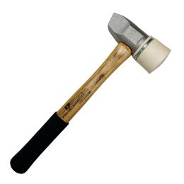 Primatech R081 24 oz. Aluminum Mallet w/ White Rubber Cap