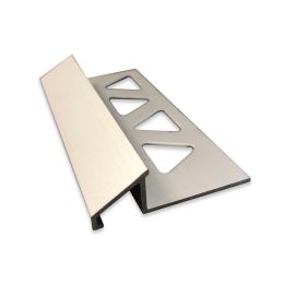 M-D Pro 3/8" x 96" Satin Clear Tile Reducer