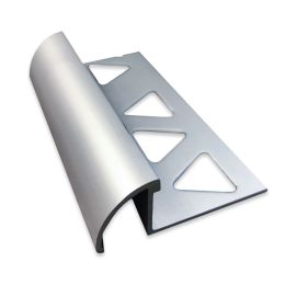 M-D Pro 1/2" x 96" Satin Clear Round Tile Edge