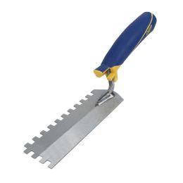 QEP 42114 6" x 2" Comfort Grip Notched Margin Trowel w/Bucket Hook