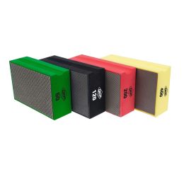 QEP Diamond Sanding Blocks - 60, 120, 200, and 400 Grit