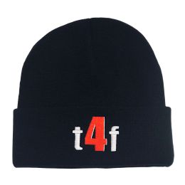 T4F Black Soft Acrylic Knit Beanie