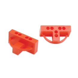 Tavy 1/4" Orange T-Spacers (100/bag)