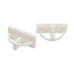 Tavy 1/8" White T-Spacers (100/bag)