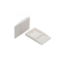 Tavy 1/8" White Wedge Spacers (100/bag)