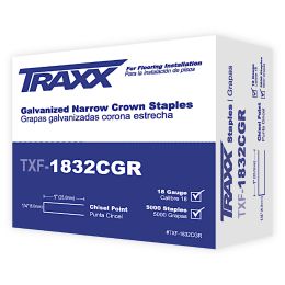 Traxx TXF-1832CGR 1" Underlayment Staples (5,000/box)