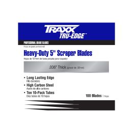 Traxx TXB-0075 5" HD Floor Scraper Blades (10 Pack)