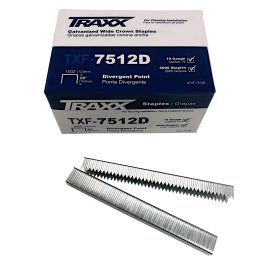 Traxx TXF-7512D 3/8" Carpet Pad Staples (5,000/Box)
