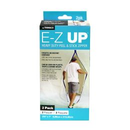 Trimaco 2.75 x 7 E-Z UP Peel and Stick Zippers, 2pk