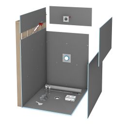 Wedi Fundo Ligno Waterproof Shower Kit