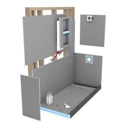 Wedi Fundo Riolito Neo 32" x 72" Shower Kit