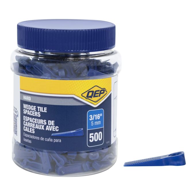 QEP 10348 3/16" Hard Wedge Tile Spacers for Wall Tile (500 pack)