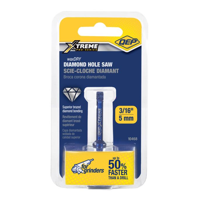 QEP 10468 Xtreme 3/16" Hole Saw for Grinders