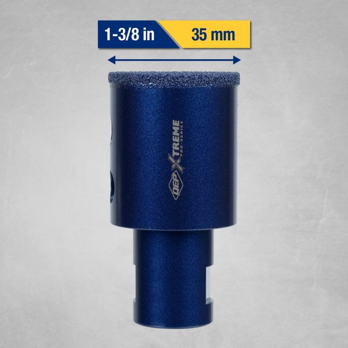 QEP 10472 Xtreme 1-3/8" Diamond Hole Saw for Grinders