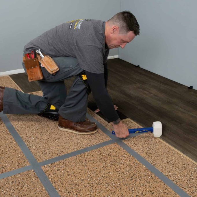 QEP 61625 16 oz. Pro Rubber Floor Mallet with 11.5" Plastic Handle