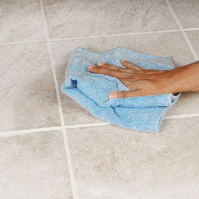 QEP 70018 18" x 18" Microfiber Cloth for Grout Cleaning & Polishing