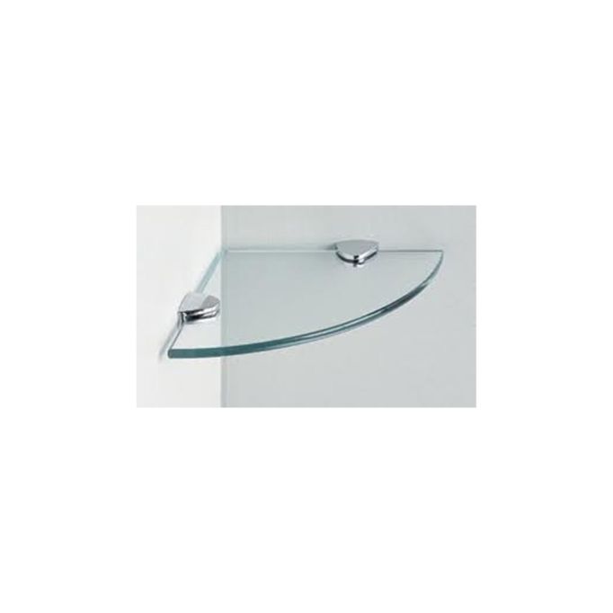GTS 10" Quarter Round Glass Corner Shelf 10mm Thick