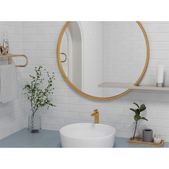 GTS White Glass Subway Tile, 3" x 12"
